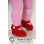 Rosy Toes by DROPS Design - Tofflor Virk-mönster strl. 1/3 mån - 3/4 år