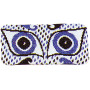 Drottningens broderikit - Athene glasögonfodral blå 10 x 17 cm - Design av drottning Margrethe II