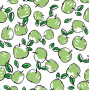 Bomullsjersey Print Tyg 150 cm 050 äpplen - 50 cm