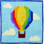 Permin Broderikit Barnstramalj Luftballong 25x25cm