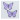 Strykbar etikett Lila fjäril 4 x 3 cm - 2 st