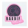 Strykmärke Barbie Girl 7 x 7,5 cm