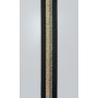 Väskrem Polyester 38mm Svart/Guld/Silver med Lurex - 50 cm