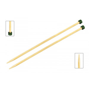 KnitPro Bamboo Stickor / Jumperstickor Bambu 33cm 3,25mm / 13in US3 | Garn//Stickor//Stickor / Jumperstickor//Jumperstickor 33-35 cm//Tillbehör till garn | HobbyPyssel