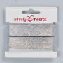 Infinity Hearts Lurex Kantband/Snedslå 40/20mm 01 Silver