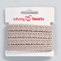 Infinity Hearts Spetsband Polyester 11mm 3 Sand - 5m