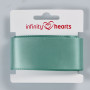 Infinity Hearts Satin Ribbon Dubbelsidigt 38mm 577 Dusty Green - 5m