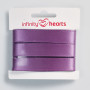 Infinity Hearts Satinband Dubbelsidigt 15mm 473 Mörklila - 5m