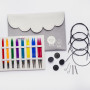 KnitPro Trendz utbytbar rundnålssats i akryl 60-80-100 cm 3,5-8 mm 8 storlekar Deluxe