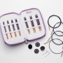 KnitPro J'Adore Cubics Special Set med utbytbara rundstickor 60-80-100 cm 4-8 mm 7 storlekar