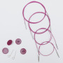 KnitPro träd/kabel för Ändstickor 20 cm (blir 40 cm inkl. stickor) Lila
