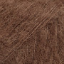 Droppar Borstat Alpaca Silk Garn Unicolor 38 Choklad