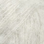 Droppar Borstat Alpaca Silk Garn Unicolor 35 Pärlgrå
