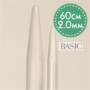 Drops Basic Rundstickor Aluminium 60cm 2.00mm / 23.6in US 0