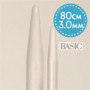 Drops Basic Rundstickor Aluminium 80cm 3.00mm / 31.5in US 2½