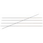 KnitPro Karbonz Strumpstickor Kolfiber 15cm 1,25mm / US0000 