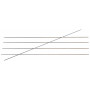 KnitPro Karbonz Strumpstickor Kolfiber 20cm 1,00mm / US00000