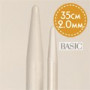 Drops Basic Stickor / Jumperstickor Aluminium 35cm 2.00mm /13.8in US 0