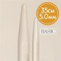 Drops Basic Stickor / Jumperstickor Aluminium 35cm 5.00mm / 13.8in US 8