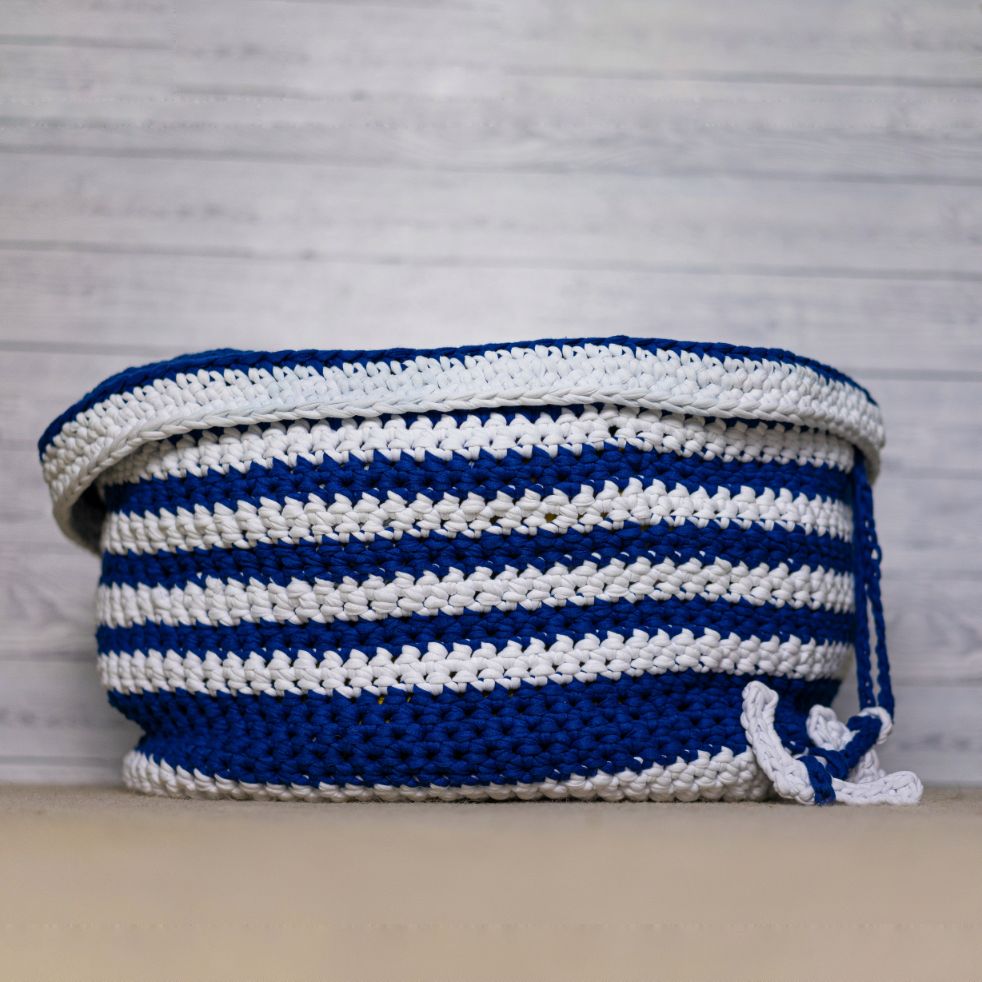Nautical laundry basket pattern